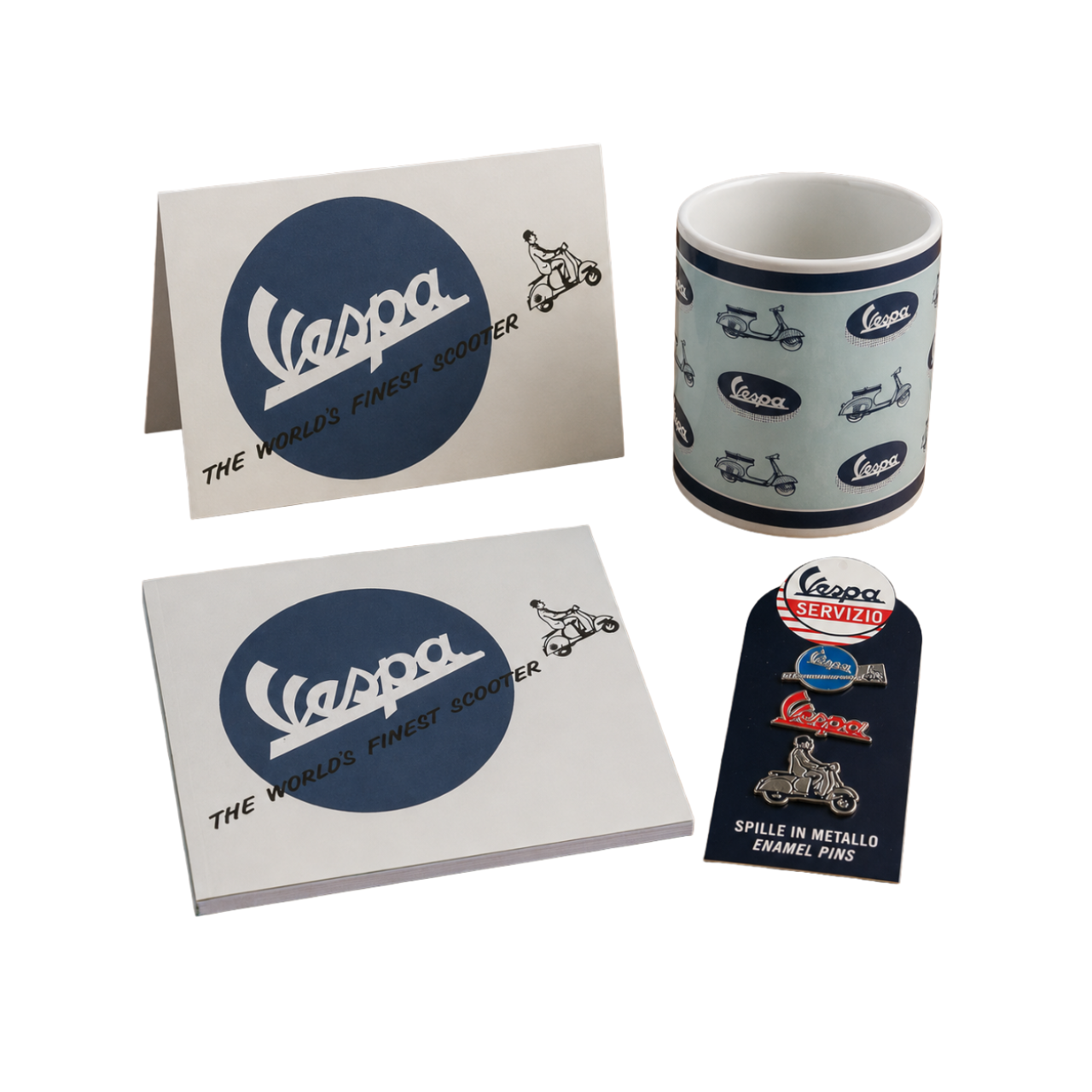 Pacchetto di articoli ufficiali Vespa “World’s Finest Scooter”