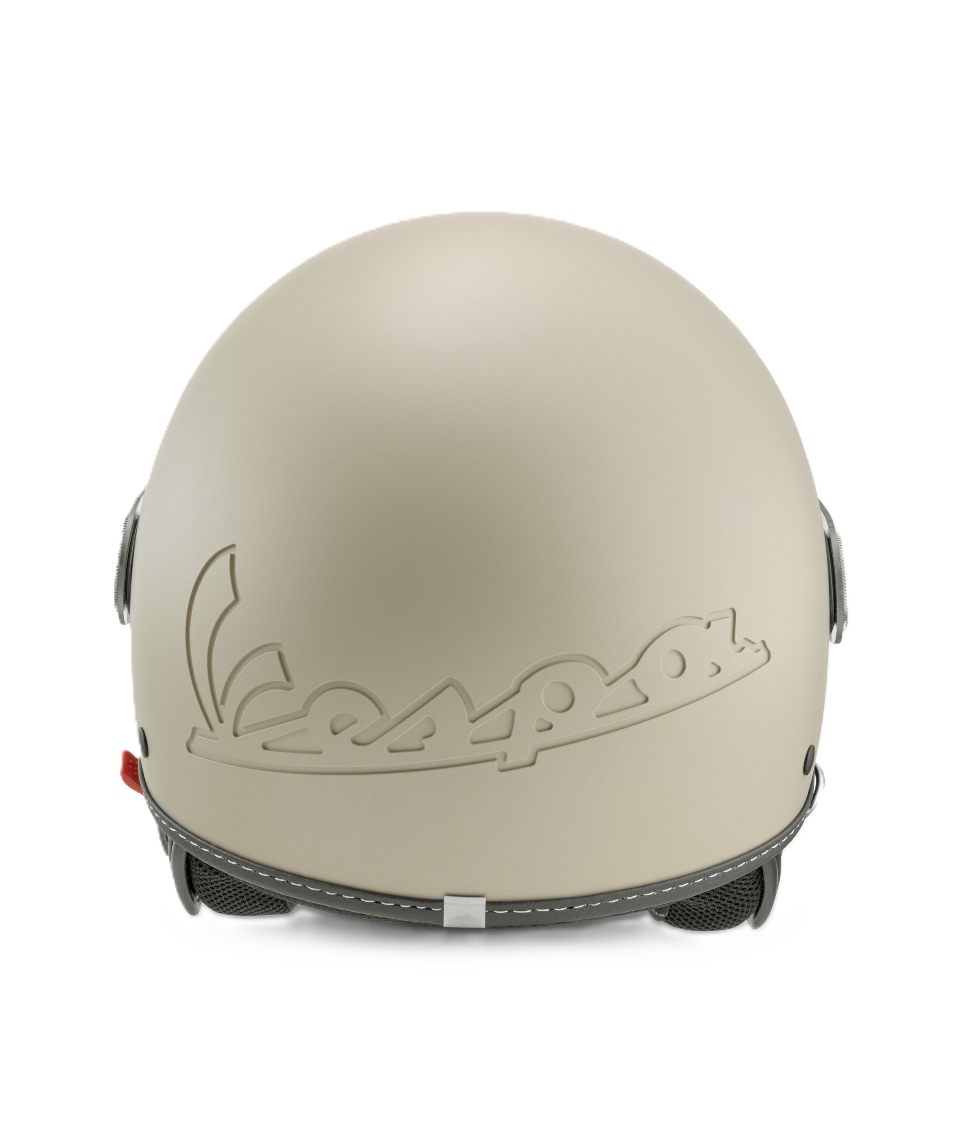 Casco jet Vespa, visiera Vespa LongHe, beige opaco (598)