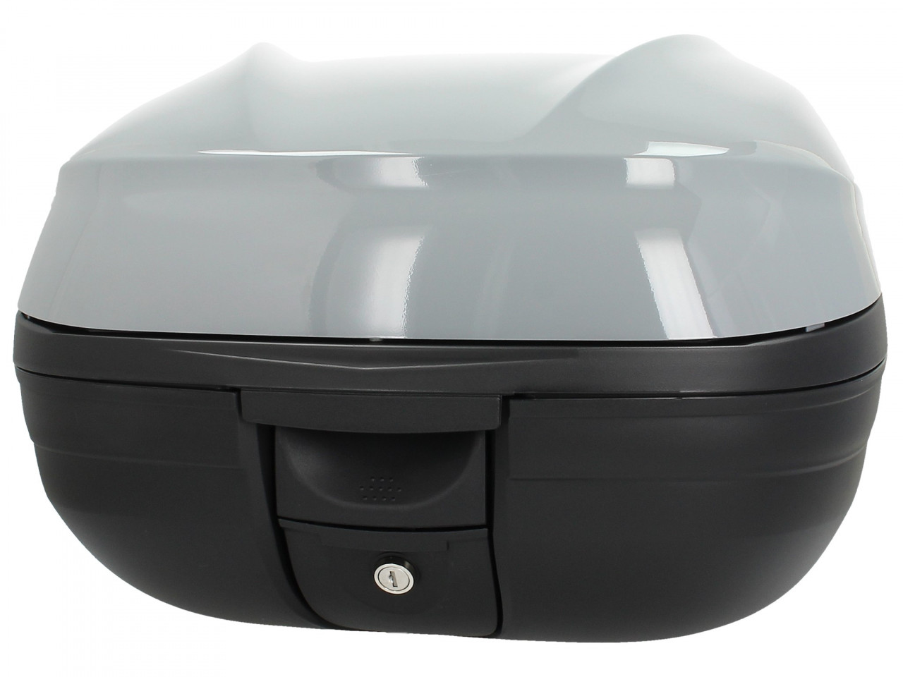 Kit bauletto (incl. piastra di fissaggio), 37 l, grigio per Piaggio MP3 125 / 300 / Sport HPE