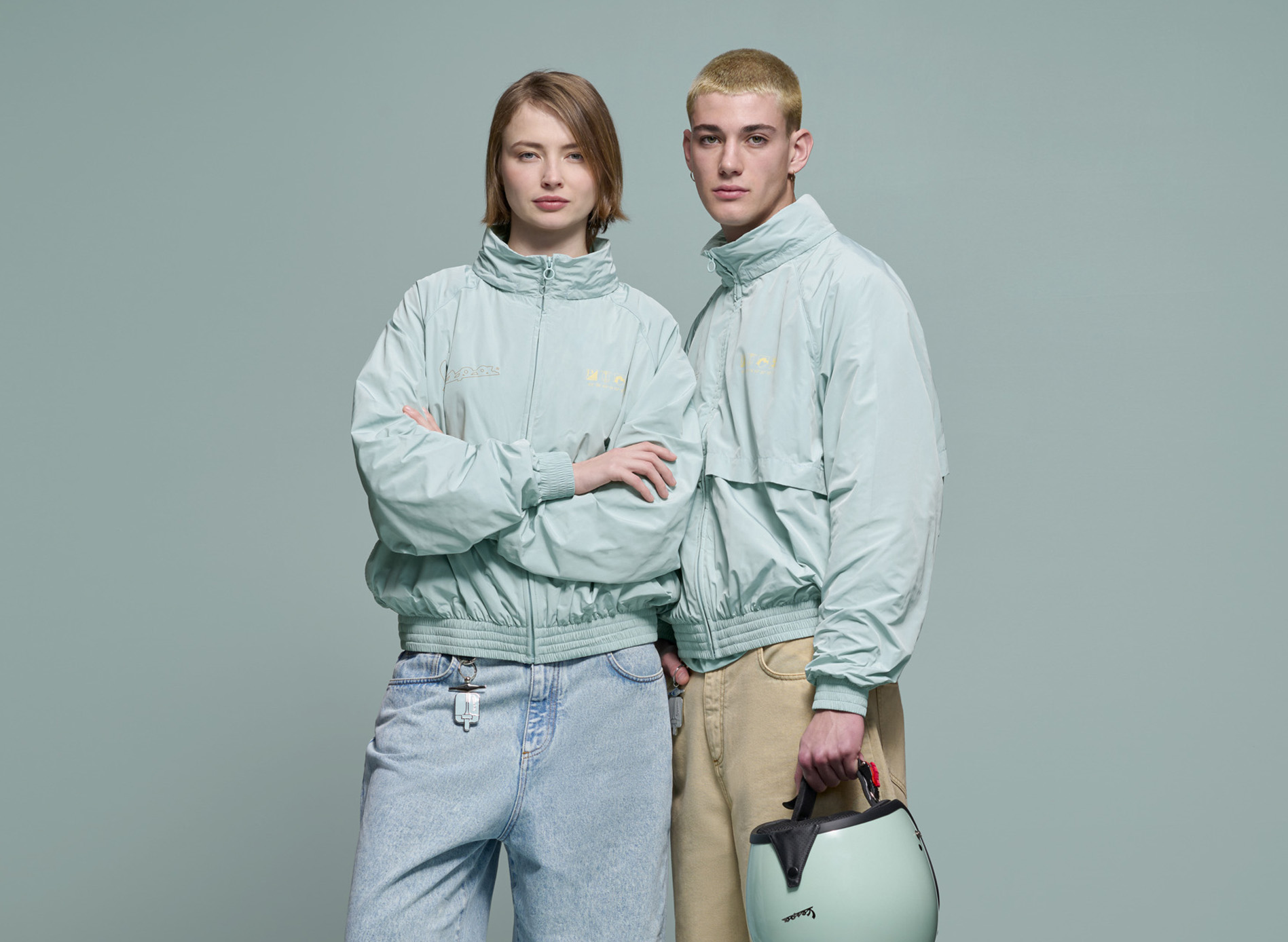 Giacca a vento Vespa collezione Origin green DEC