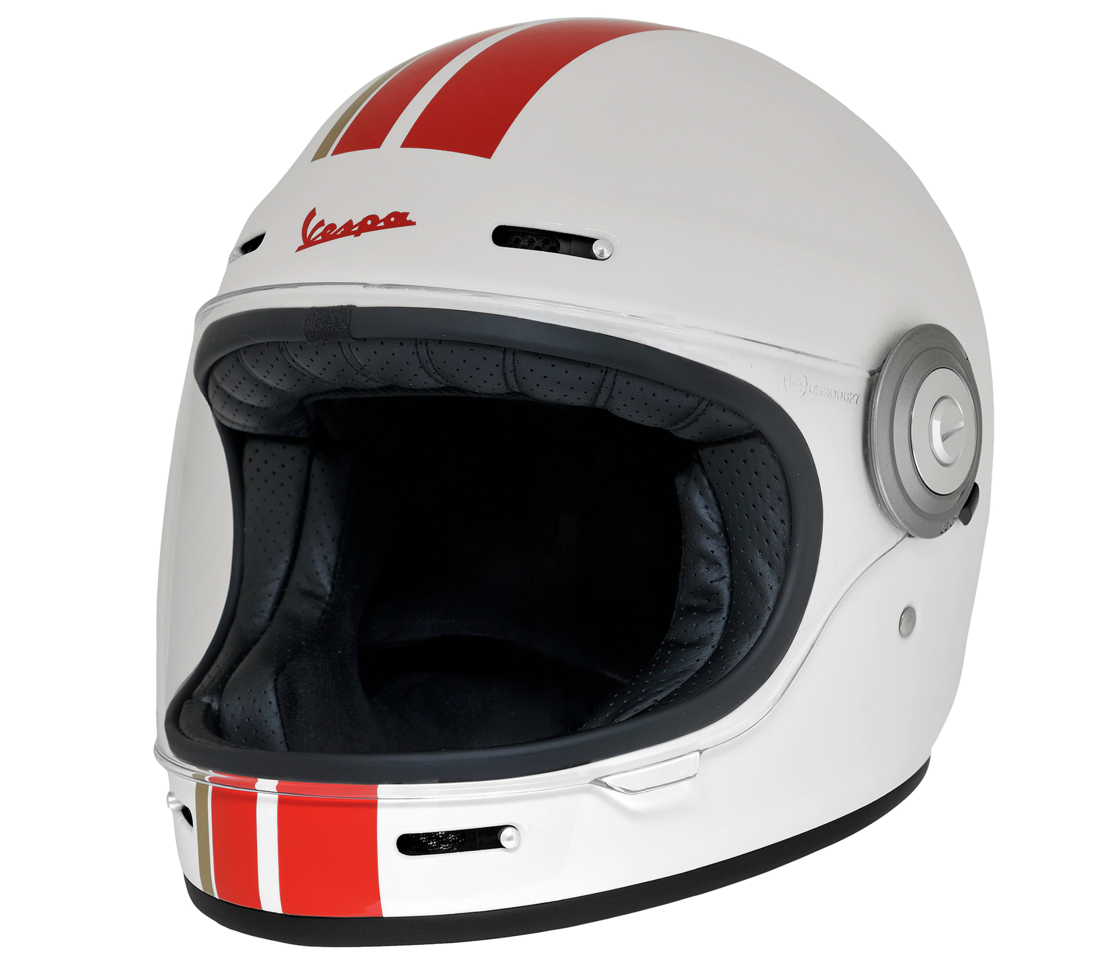 Casco integrale Vespa Racing anni '60 rosso/bianco