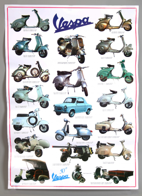 Poster Vespa, Vespa 2a Serie