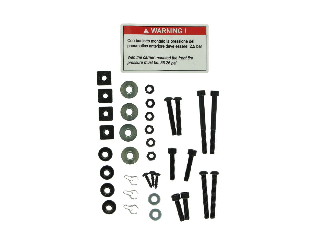 Bauletto 36L per Piaggio Beverly HPE 310 / 400 con coperchio verniciato - nero 98/A