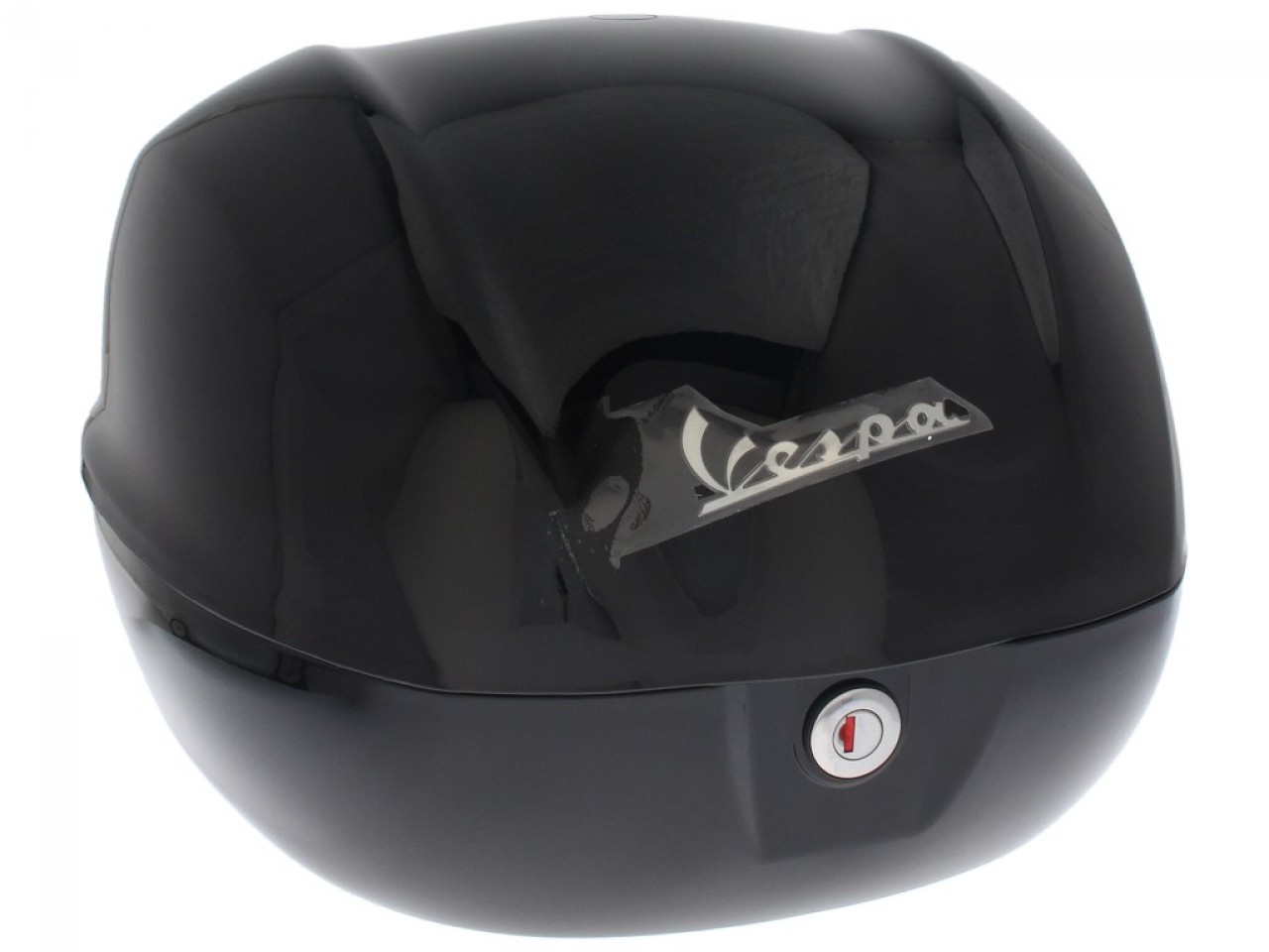 Baule posteriore Vespa 32 L nero lucido 094 senza schienale