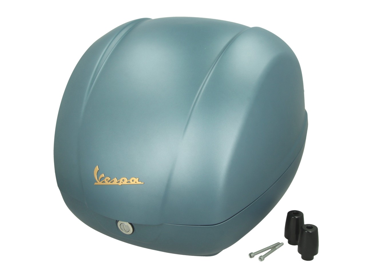 Baule posteriore Vespa da 36 litri blu senza imbottitura posteriore Blue Officina 8 (D31)