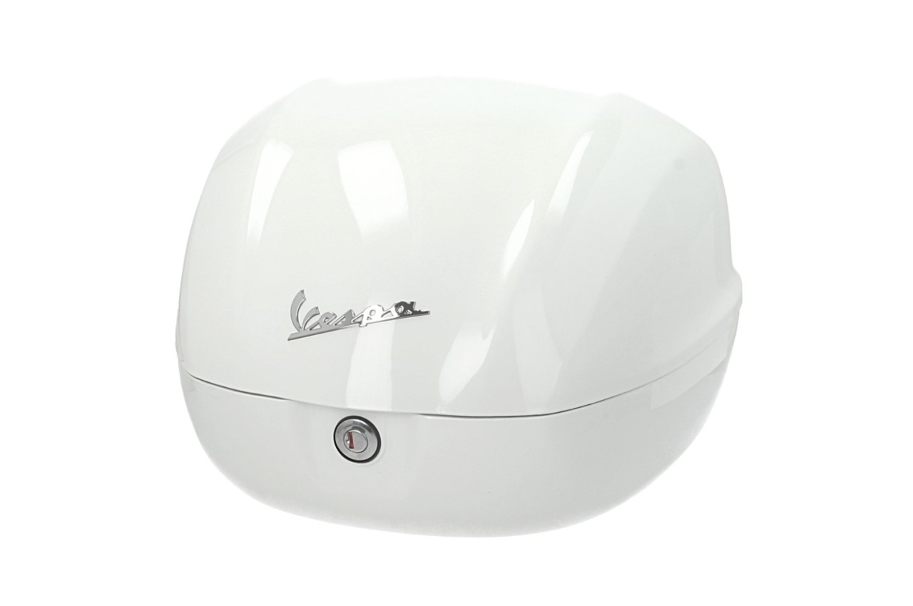 Baule Vespa da 32 litri bianco lucido B04 senza schienale