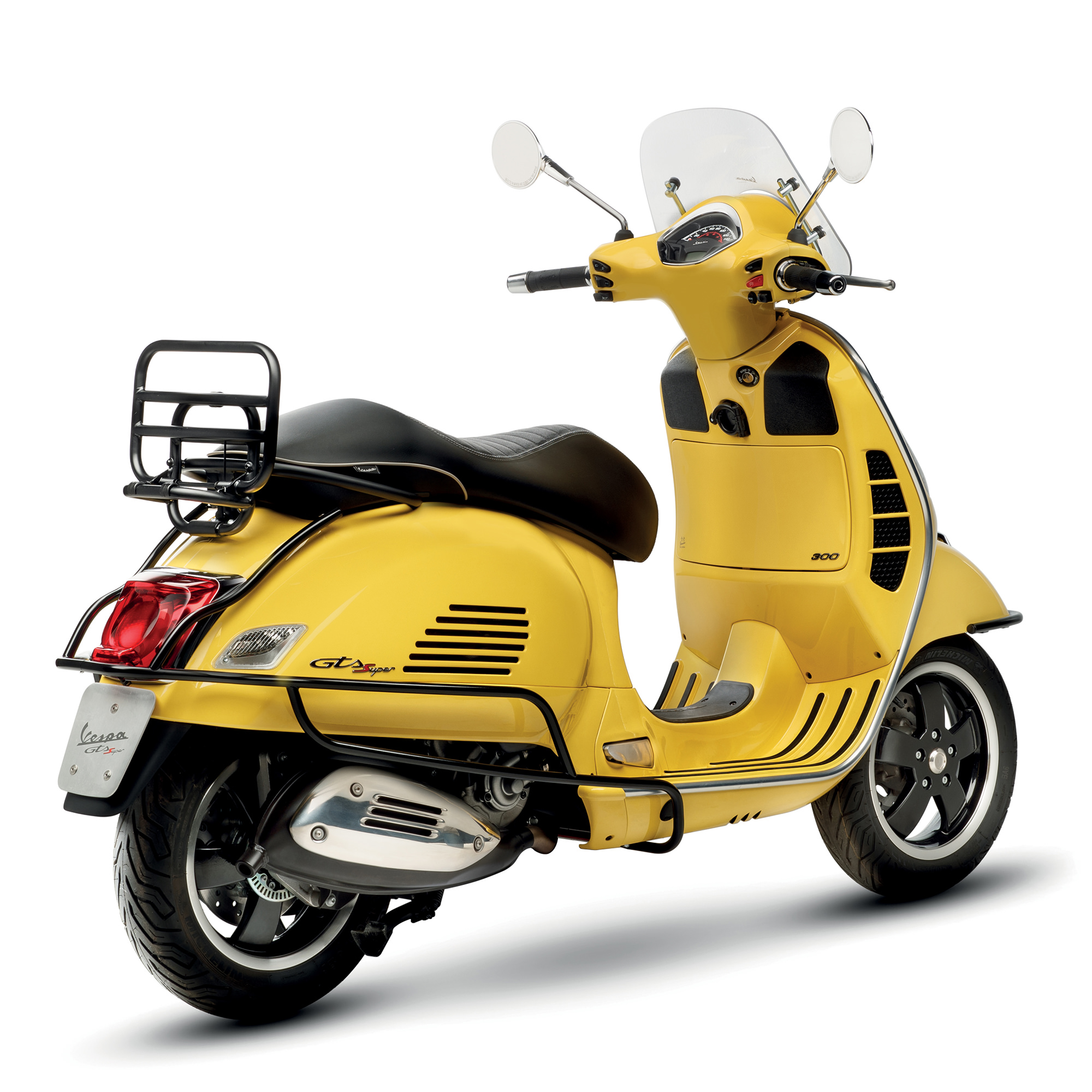 Portapacchi posteriore pieghevole originale nero per Vespa GTS/GTV