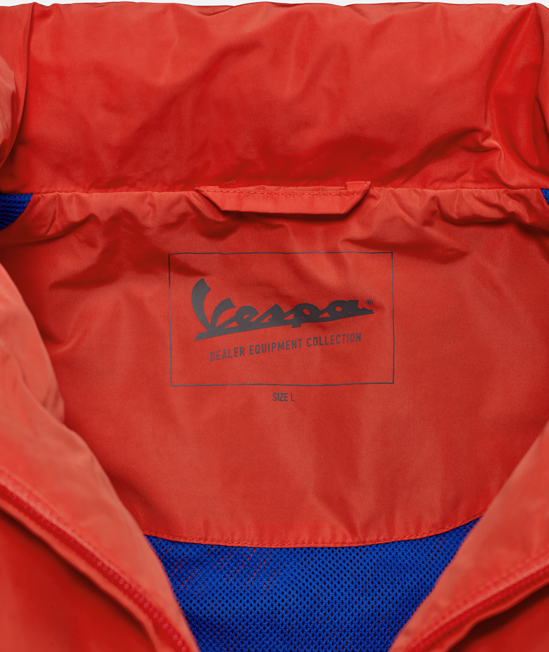 Giacca antivento Vespa arancione «Flame», collezione DEC