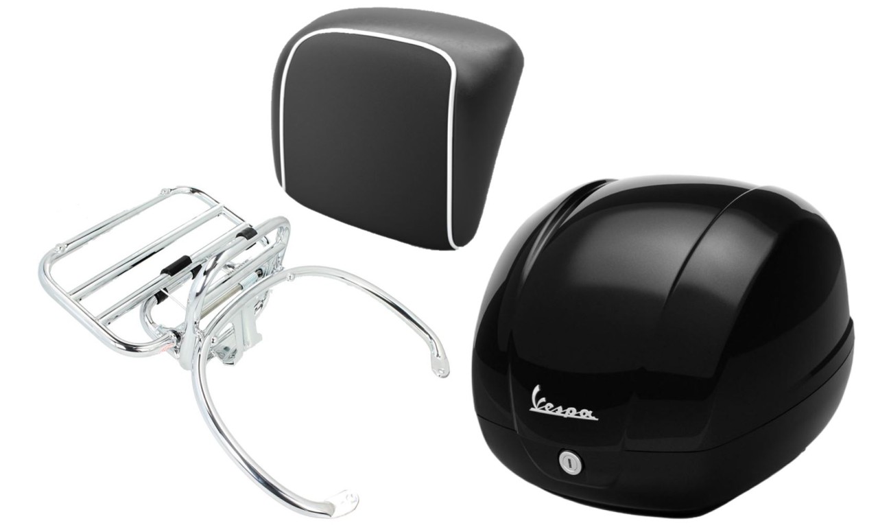 Bauletto originale 36L per Vespa GTS 125/310 e GTV 310 - blu scuro / 288/A