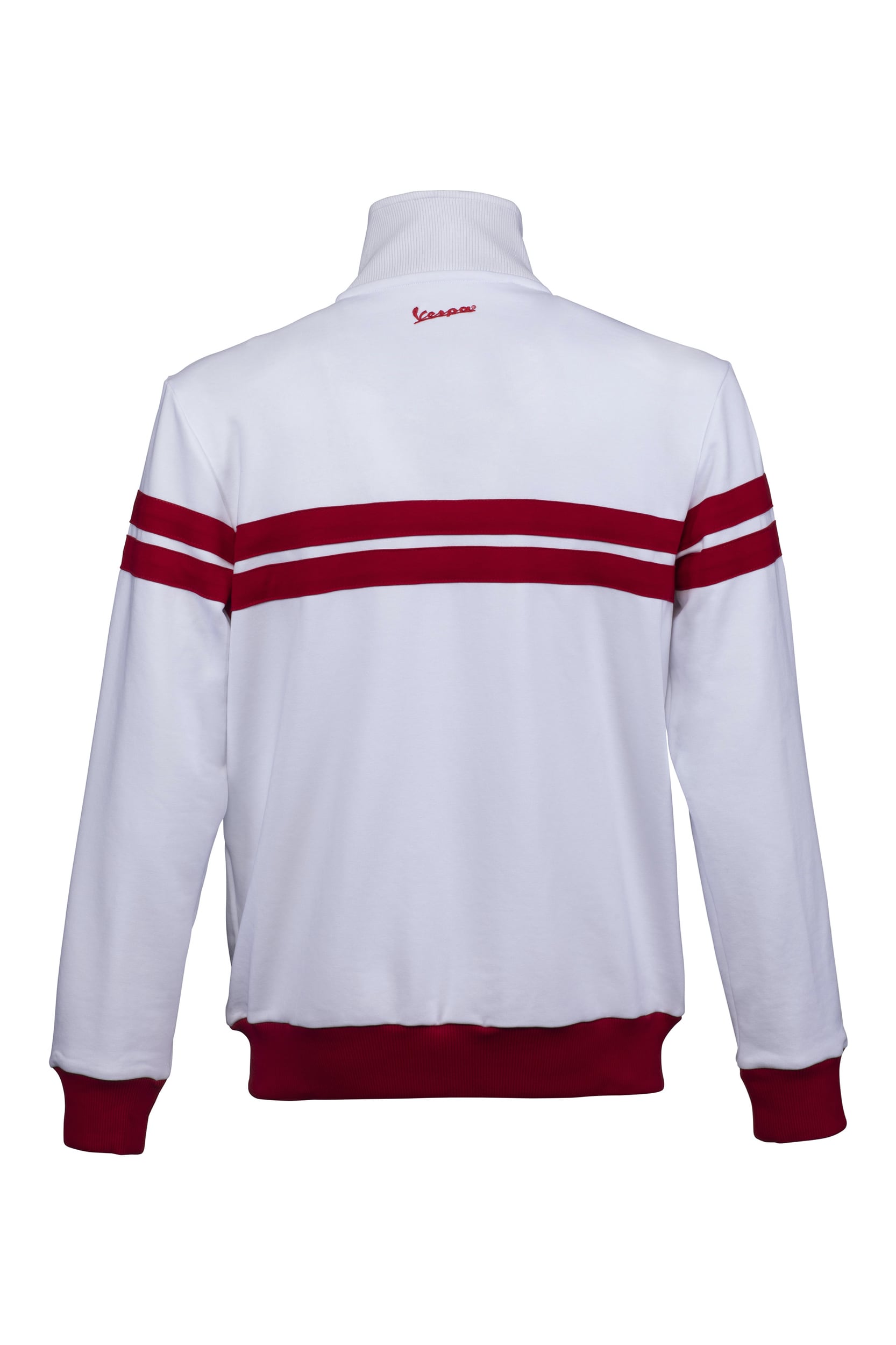 Felpa Vespa Giacca Racing Sixties bianco/rosso