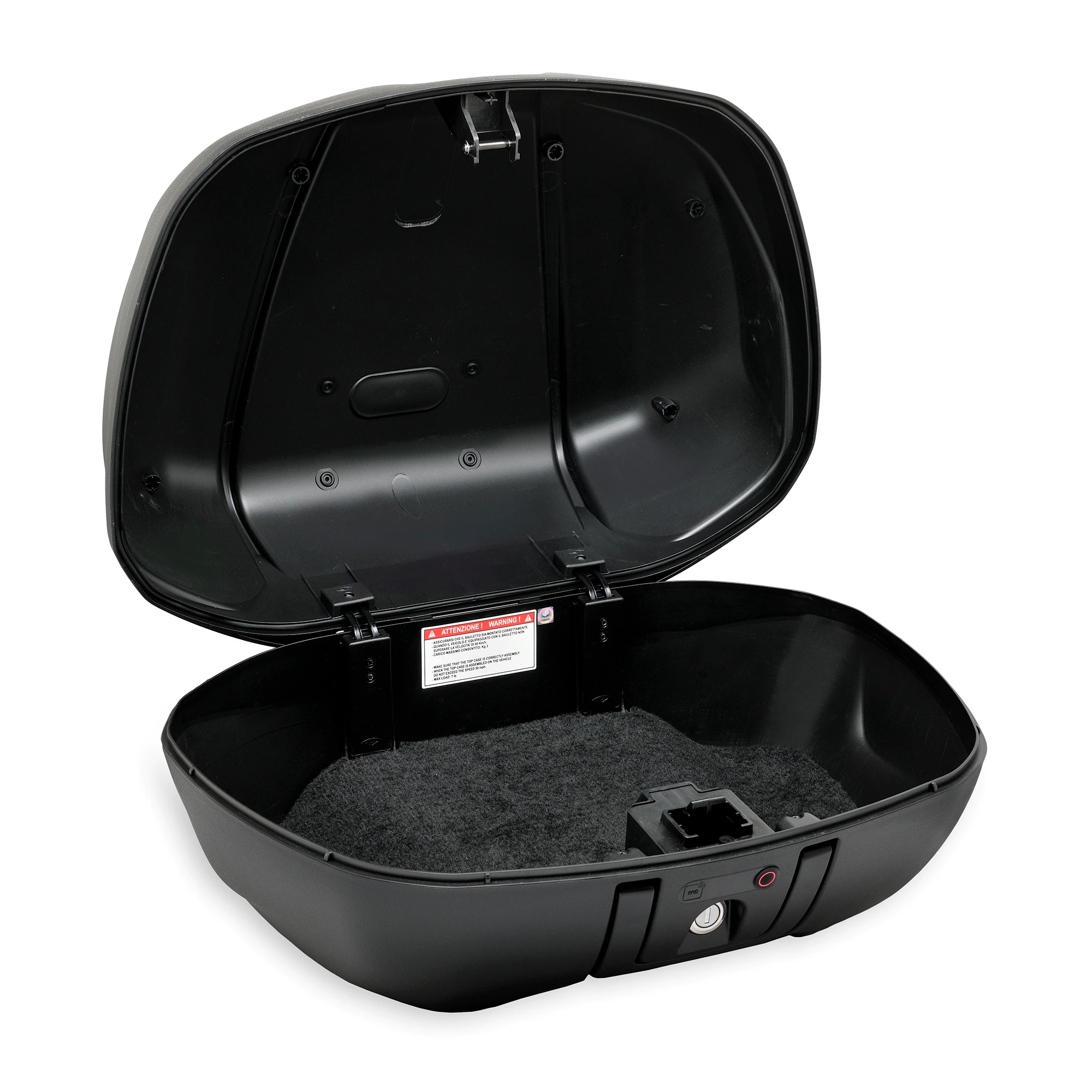 Kit bauletto "Keyless" 52 l (incl. piastra di montaggio) per Piaggio MP3 400 / 530 HPE