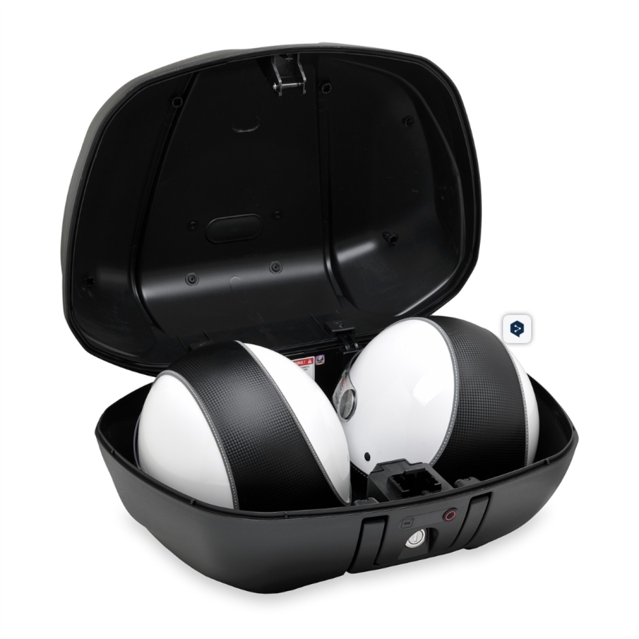 Kit bauletto "Keyless" 52 l (incl. piastra di montaggio) per Piaggio MP3 400 / 530 HPE