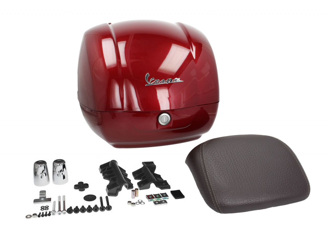 Bauletto originale per Vespa GTS - rosso / rosso mosto / vignola / 880/A