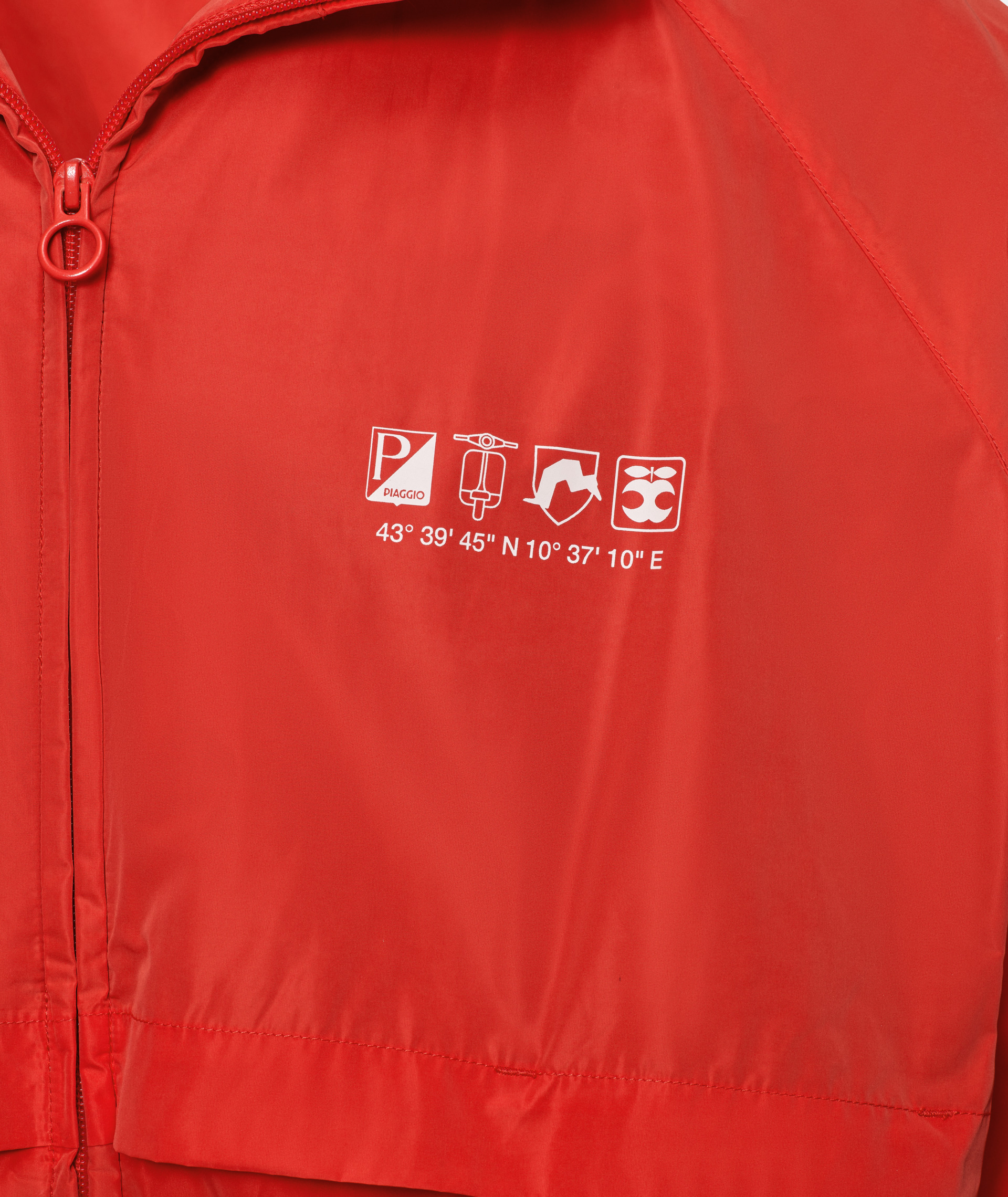 Giacca antivento Vespa arancione «Flame», collezione DEC