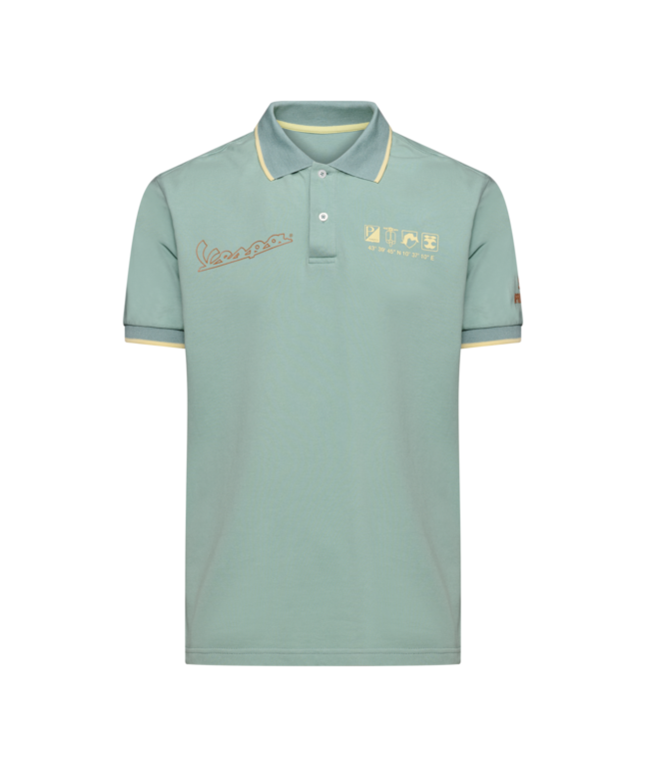 Polo Vespa Origin verde, collezione DEC
