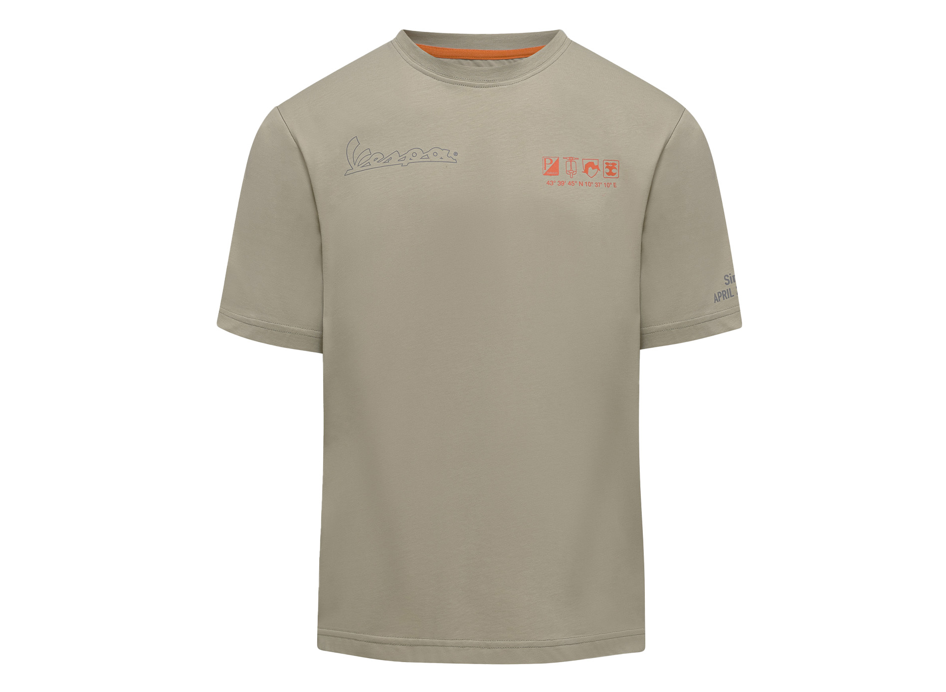 T-shirt Vespa Nomad beige collezione DEC