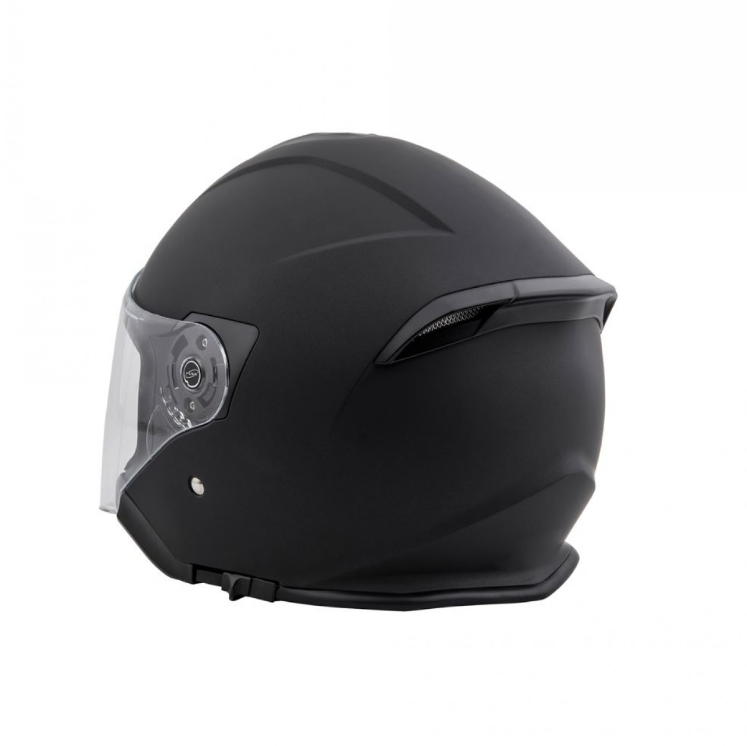 Casco jet Piaggio PFJ nero, opaco