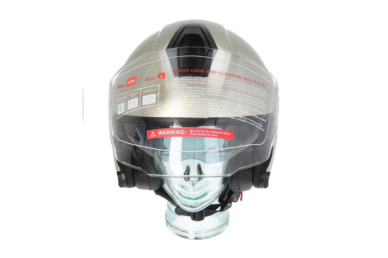 Casco integrale Piaggio Jet PFJ grigio lucido