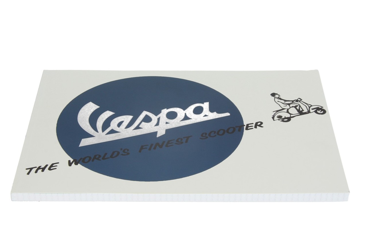 Blocco note Vespa DIN A4, logo Vespa