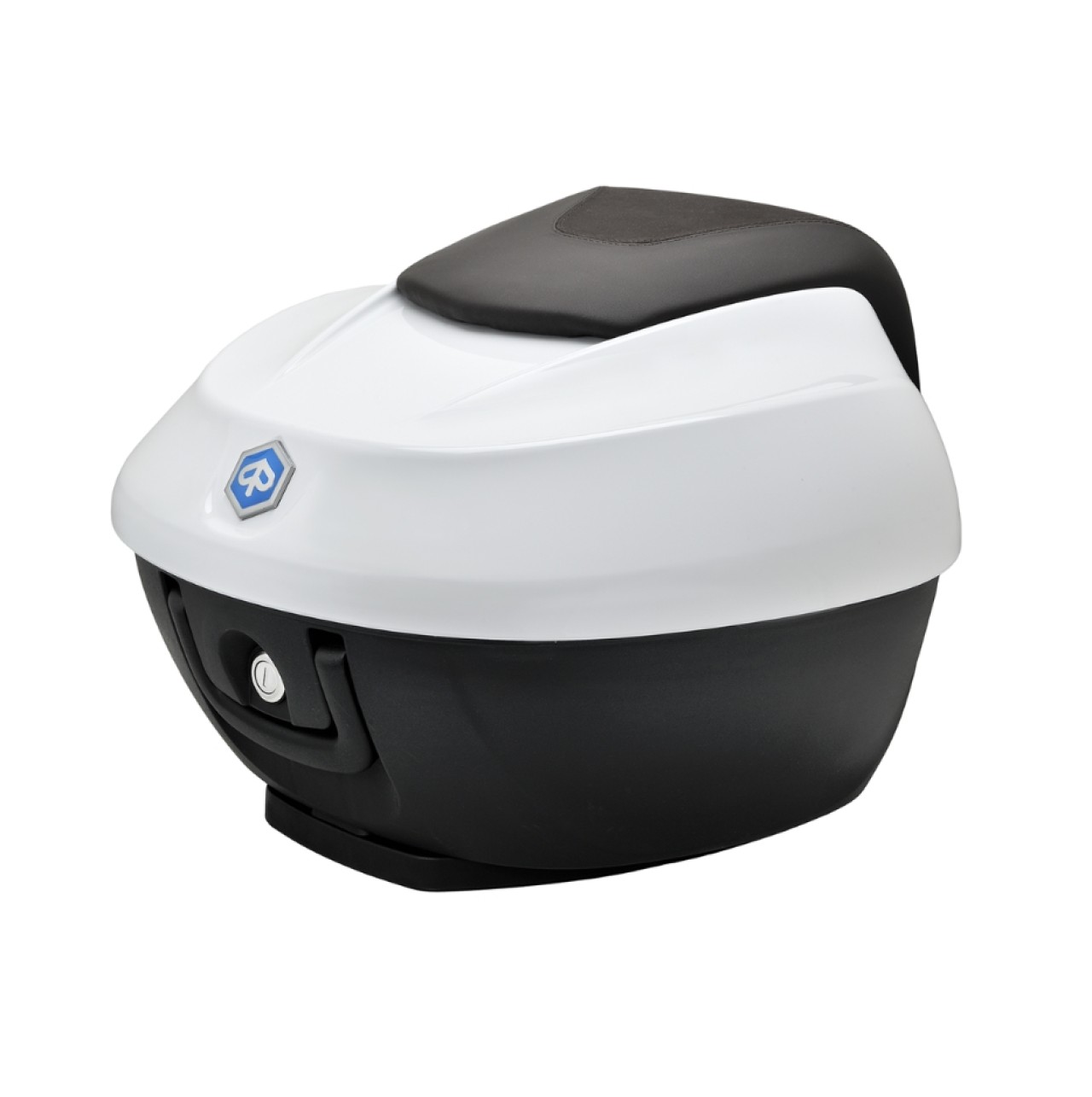 Kit bauletto 36 l. Bianco Luna 533 Originale Piaggio per Beverly HPE (incl. piastra di montaggio)