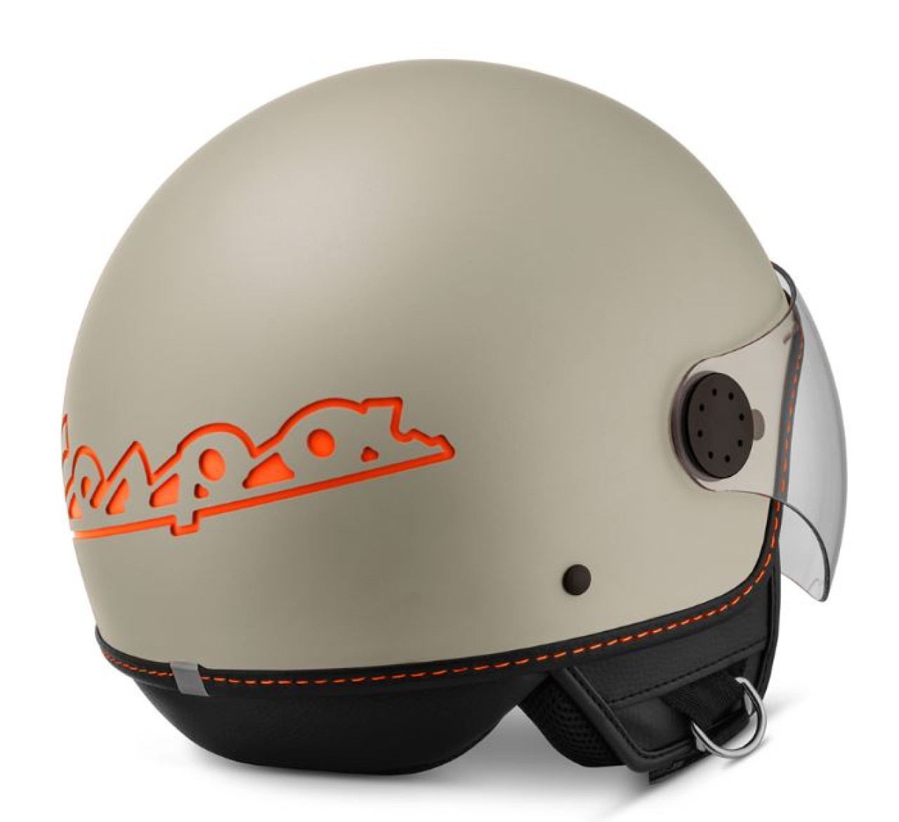 Casco jet Vespa, visiera lunga Vespa, beige (598) - XL