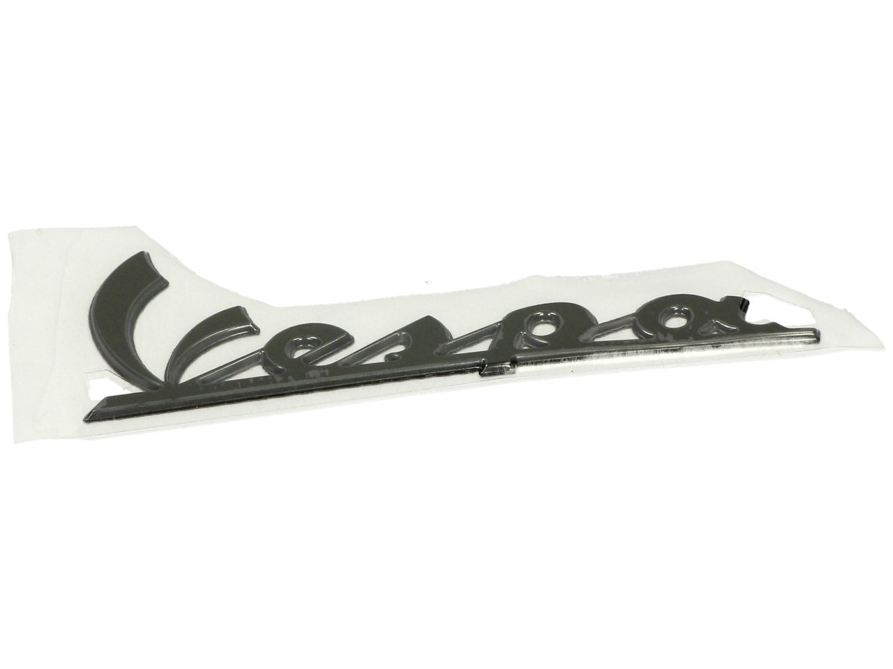 Scritta "Vespa" sullo scudo anteriore - nero lucido/antracite