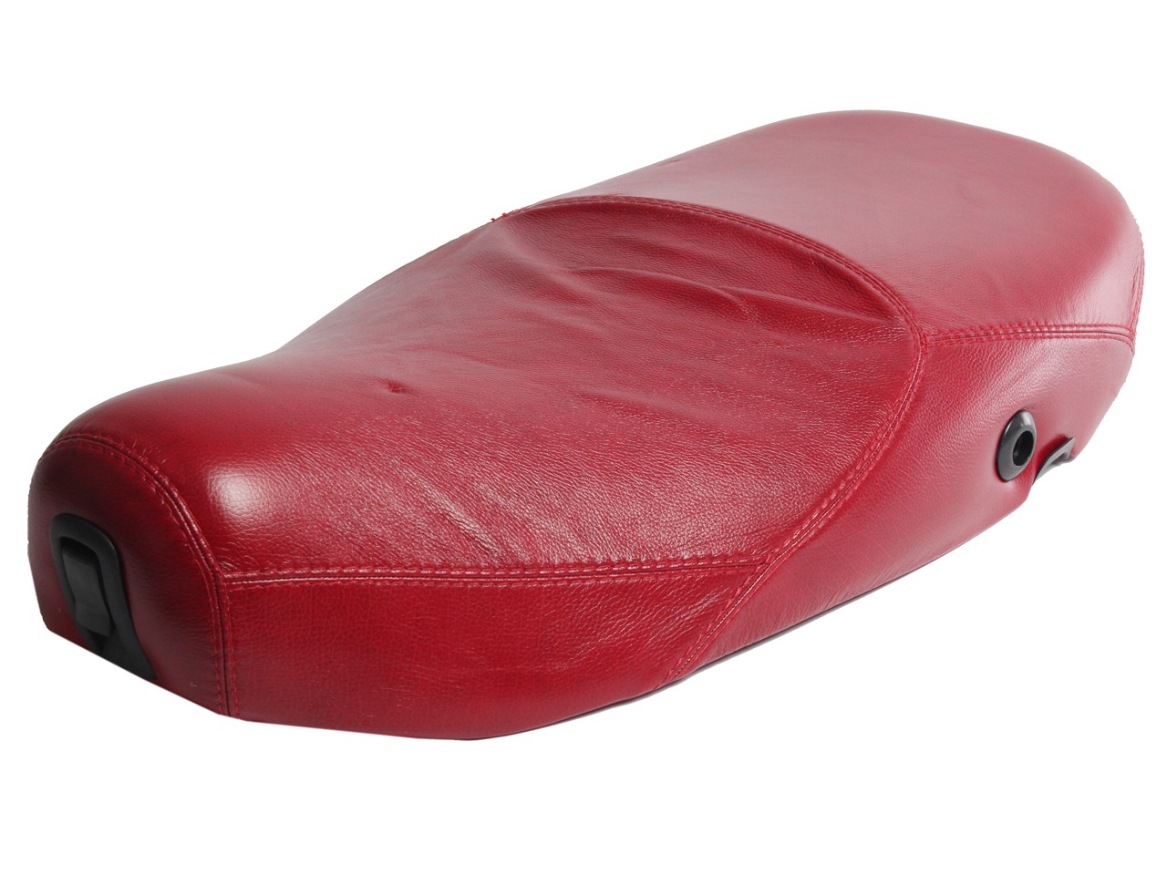 Sella Vespa in vera pelle rossa per LX 50-150cc Touring, ET2/ET4 /LX/LXV/S 50-150cc-