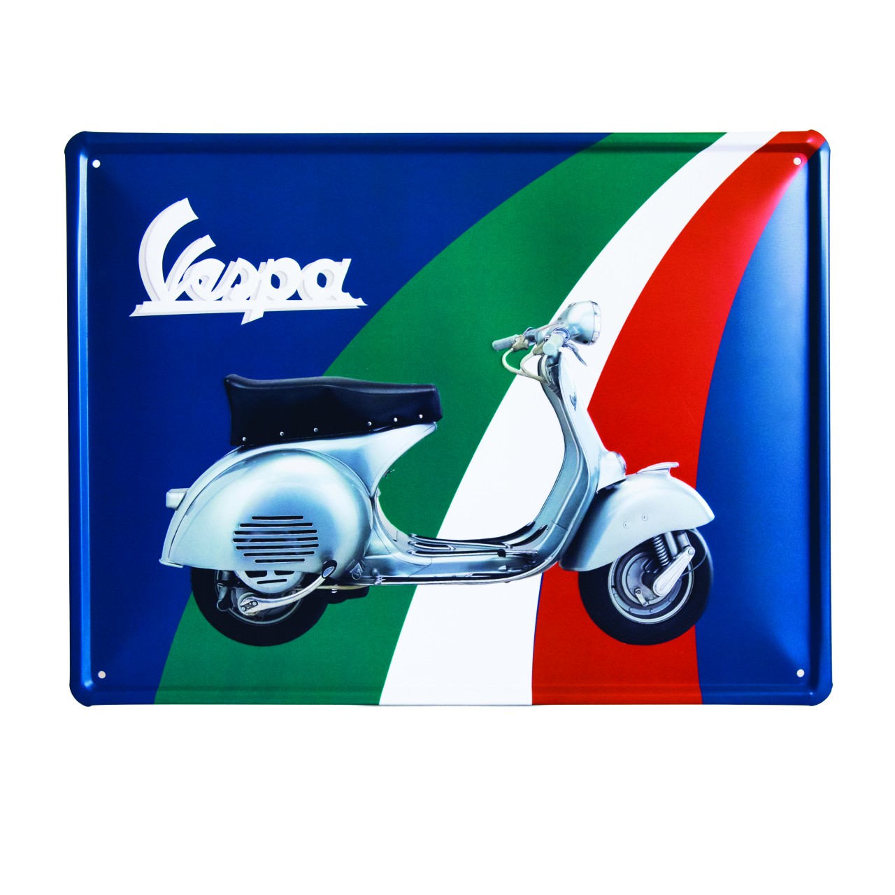 Insegna Vespa in metallo Italia