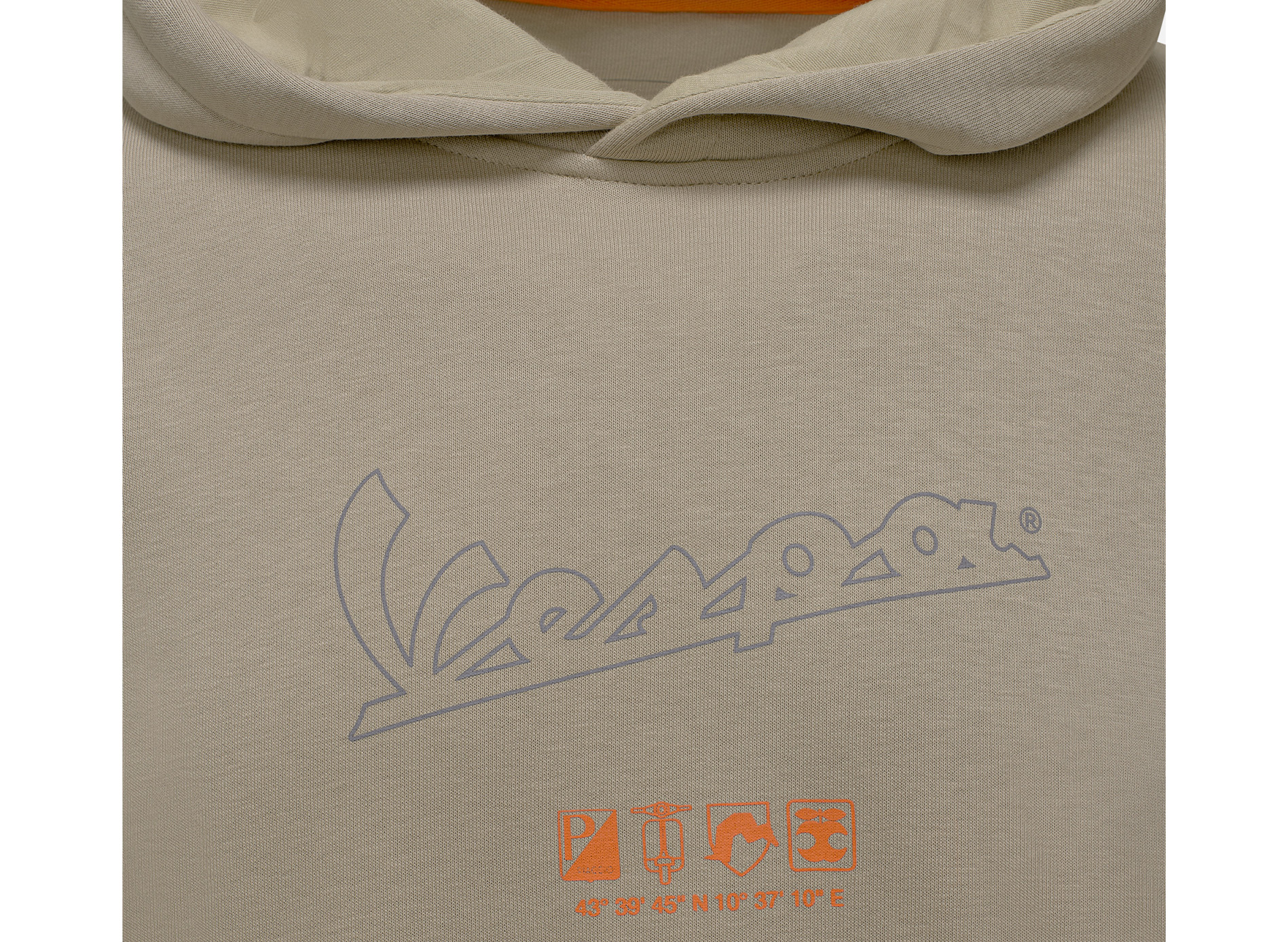 Vespa Felpa con cappuccio Nomad beige collezione DEC
