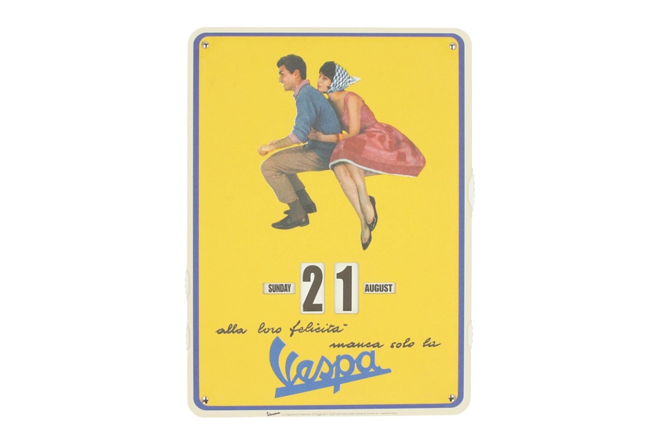 Calendario infinito della Vespa