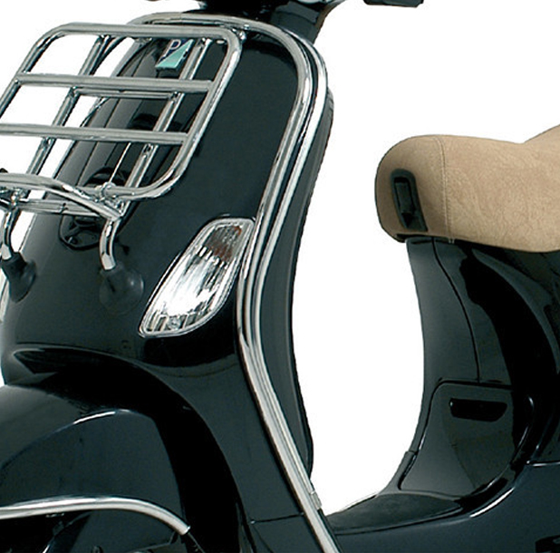 Originale Vespa Gamba scudo staffa Chrome Vespa LX / LXV