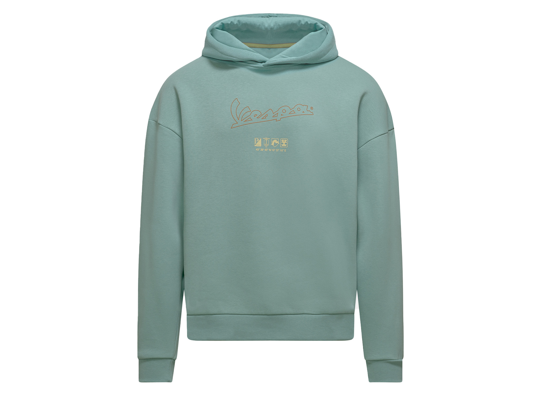 Felpa con cappuccio Vespa Origin green DEC-Collection