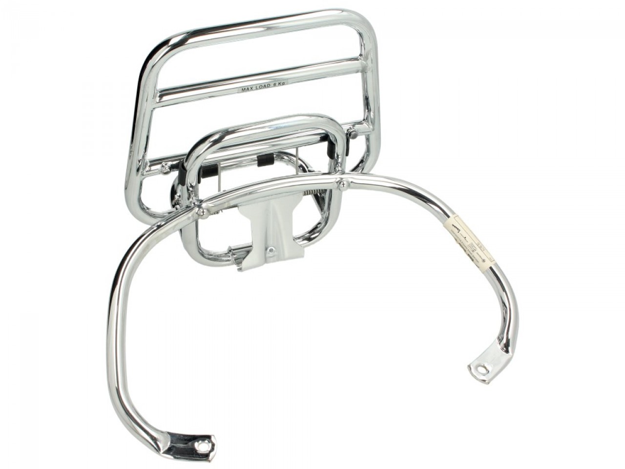 Portapacchi originale cromato per Topcase Vespa LX / LXV