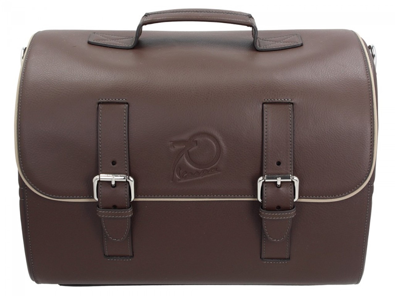 Borsa in pelle originale Vespa 70 anni - Marrone