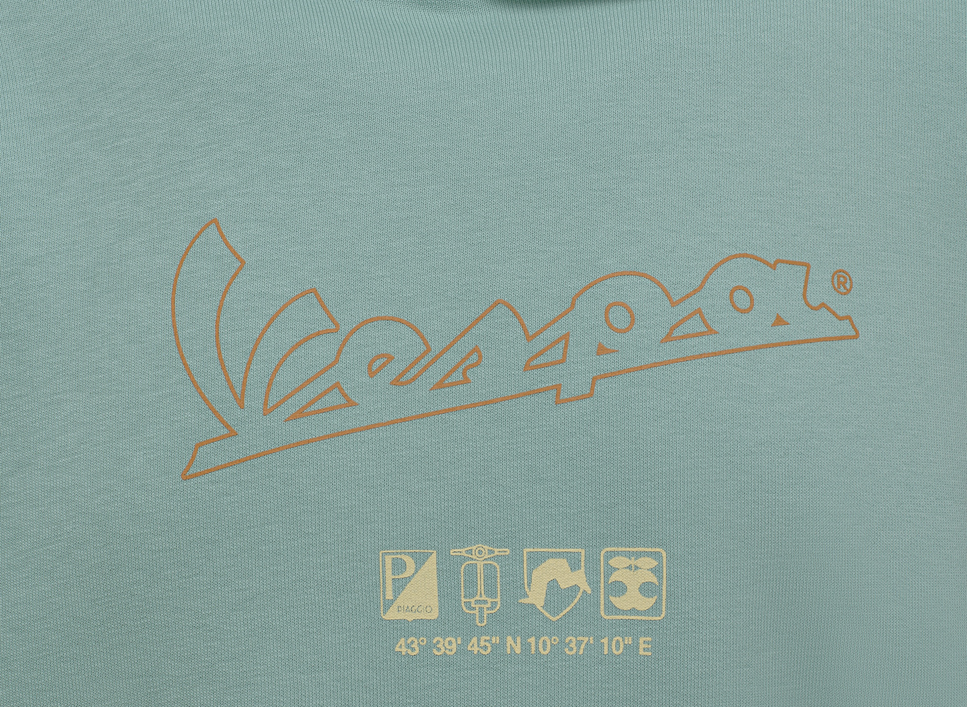 Felpa con cappuccio Vespa Origin green DEC-Collection