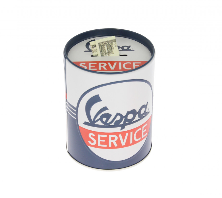 Vespa Salvadanaio Vespa Service, Lamiere