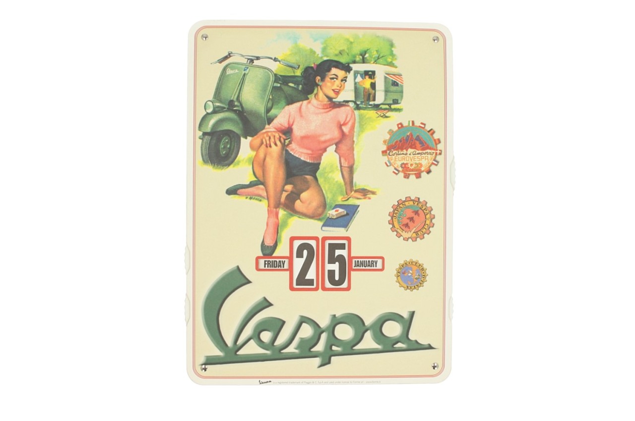 Calendario infinito della Vespa