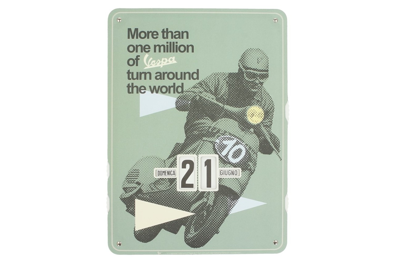 Calendario infinito della Vespa