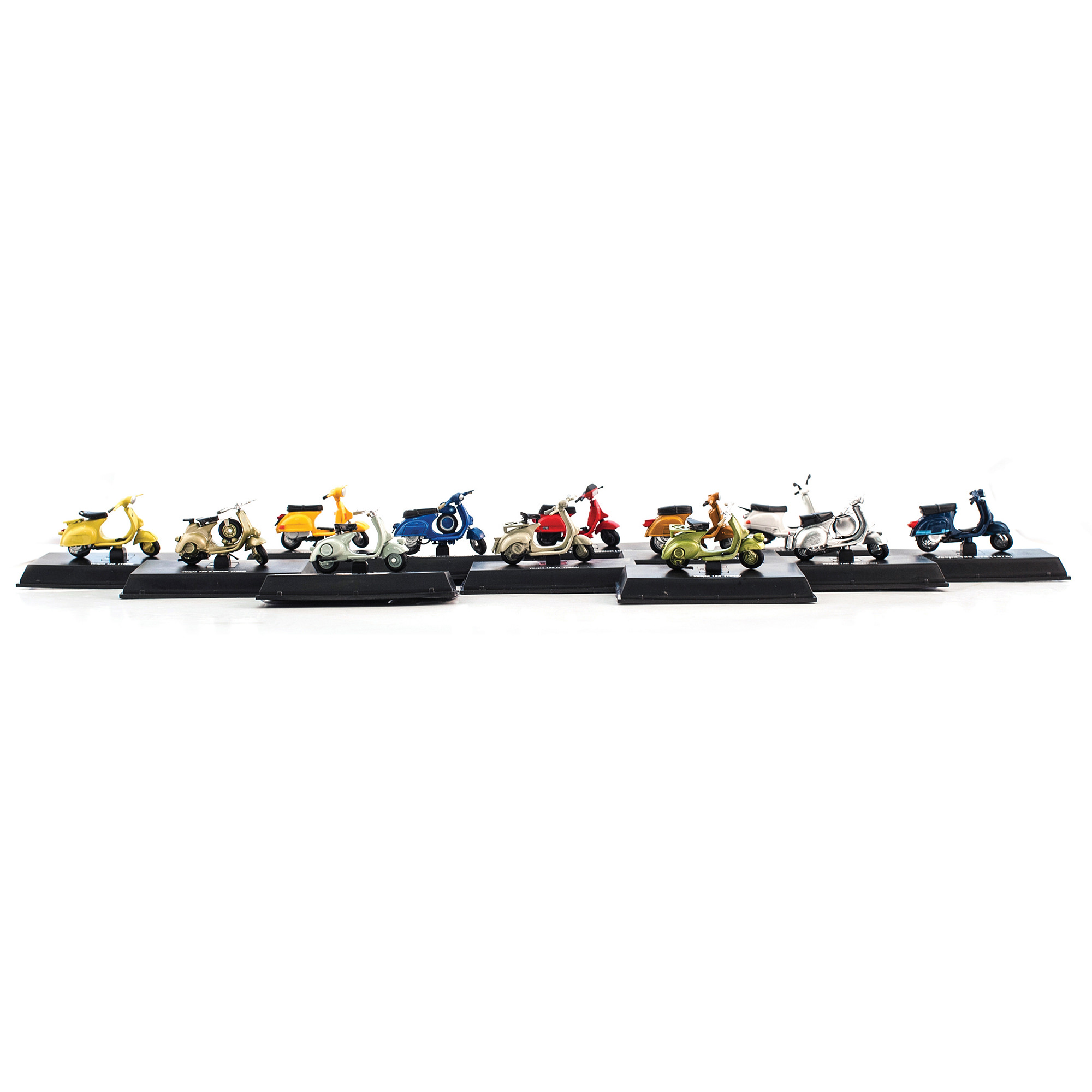 Modelli di veicoli Vespa 1:32 set 24 pezzi