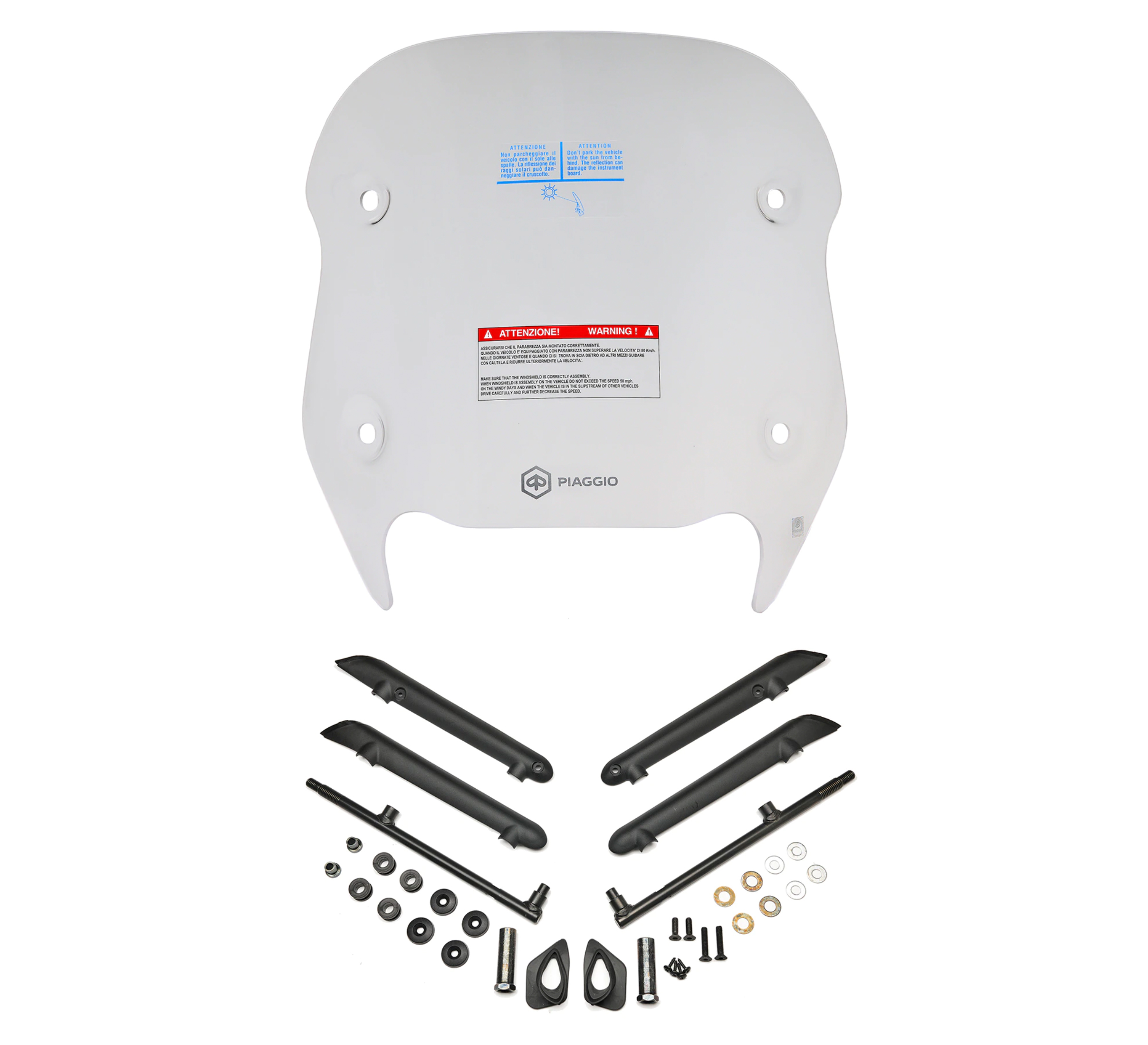 Flyscreen trasparente per Beverly HPE Original Piaggio