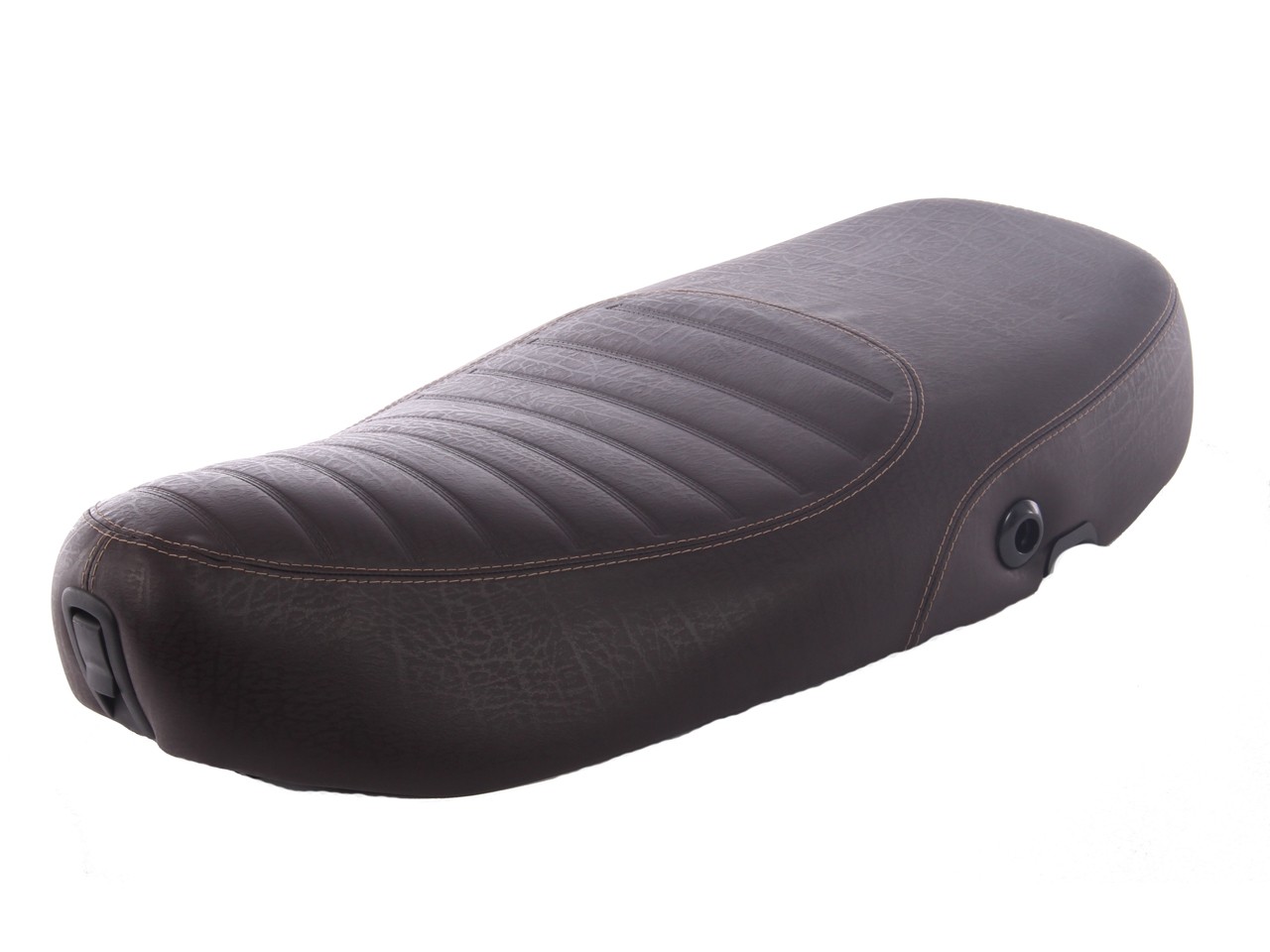 Sella Vespa marrone scuro trapuntata per LX 50-150cc Touring, ET2/ET4 /LX/LXV/S 50-150cc-
