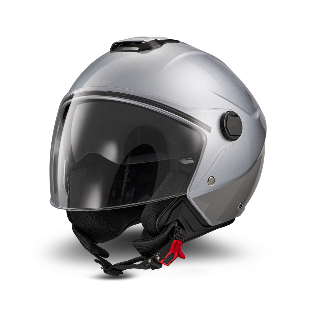 Casco jet Piaggio Demi Jet UL01 grigio lucido