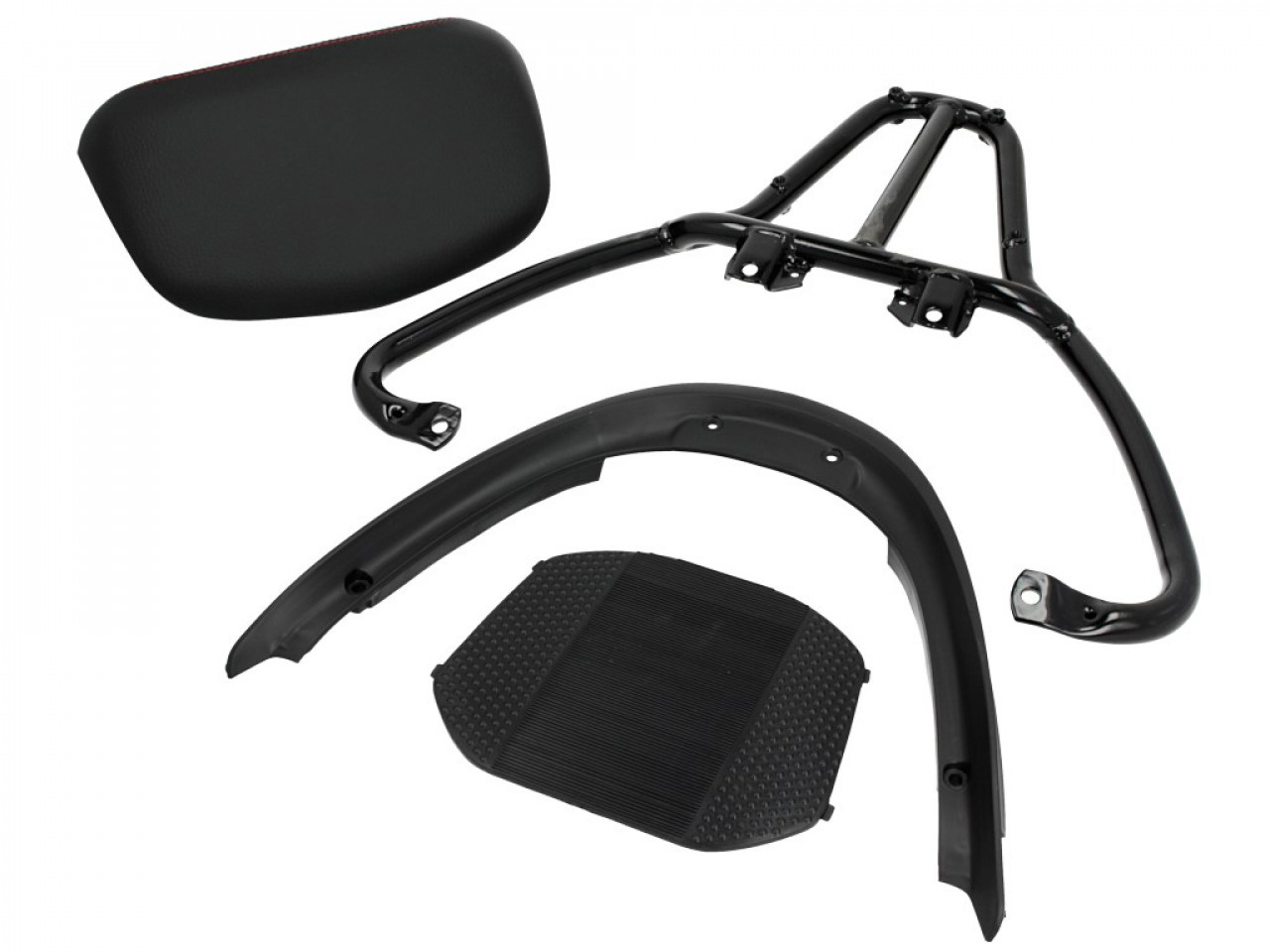 Kit bauletto (incl. piastra di fissaggio), 37 l, grigio per Piaggio MP3 125 / 300 / Sport HPE