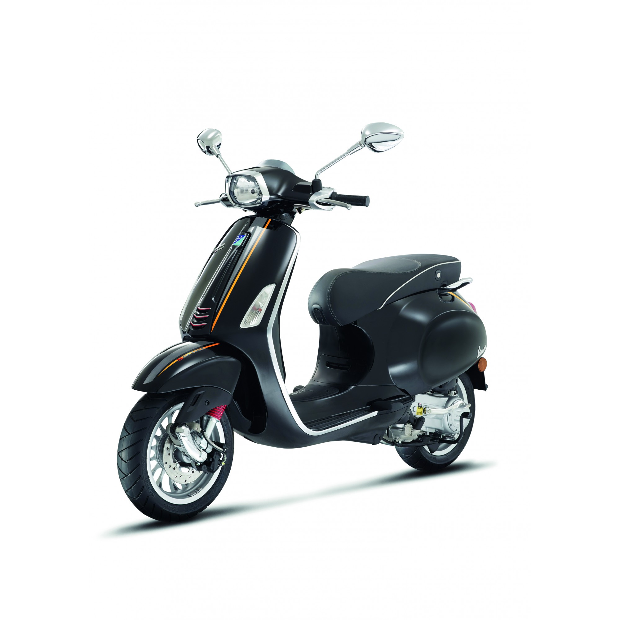 Set di decalcomanie originali Vespa Sprint Sport grigio/arancio