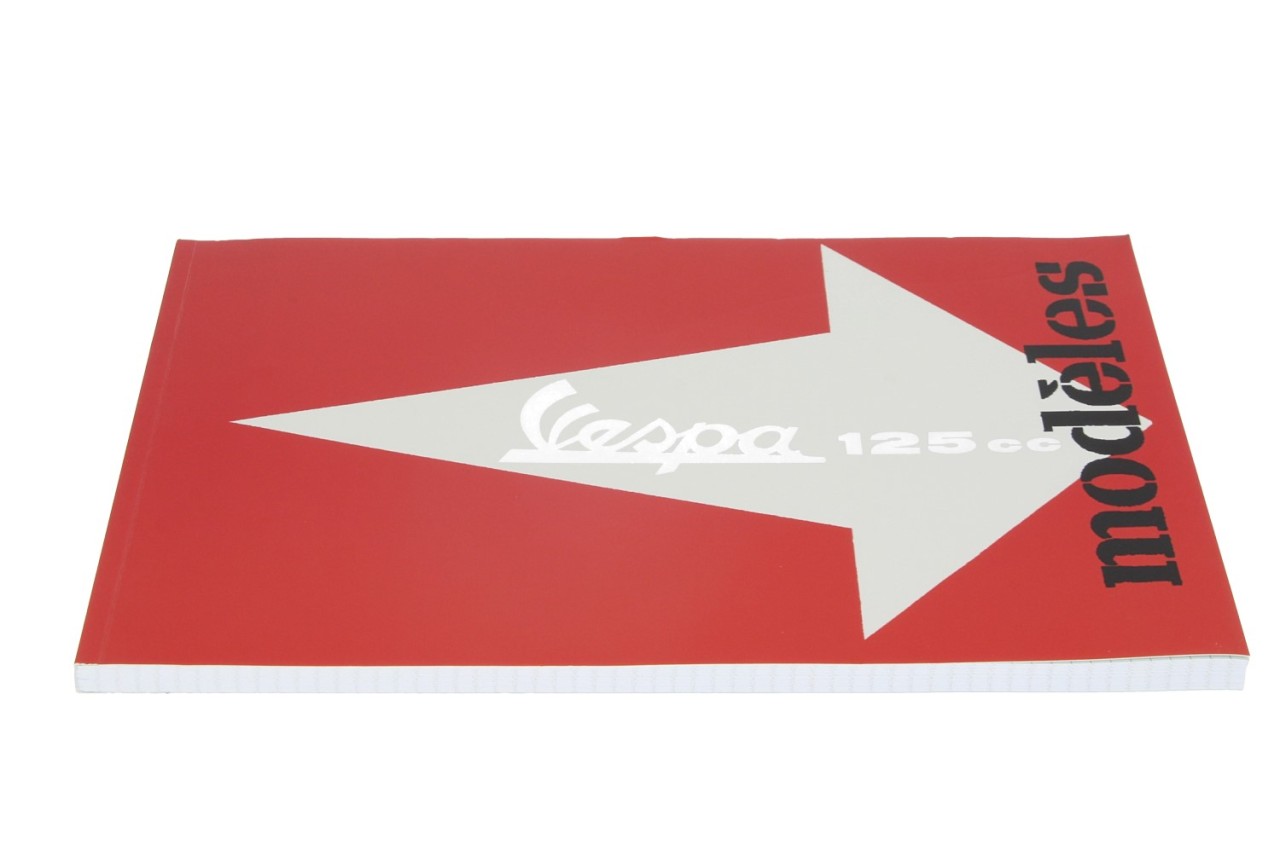 Blocco note Vespa DIN A4, freccia Vespa